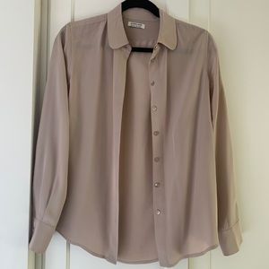Everlane 100% silk button up